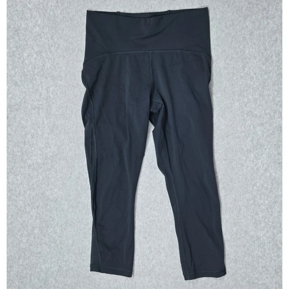 Lululemon Women Activewear Pants 6 Teal‎ Train Times Crop Yoga Legging